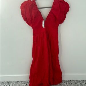 Elegant Red Maxi Dress